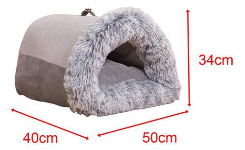 Nido De Gato Semicerrado, Cama Para Gatos, Suministros Gris