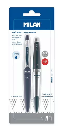 Compra Portaminas milan capsule slim 0,5 mm + 2 recambios de goma