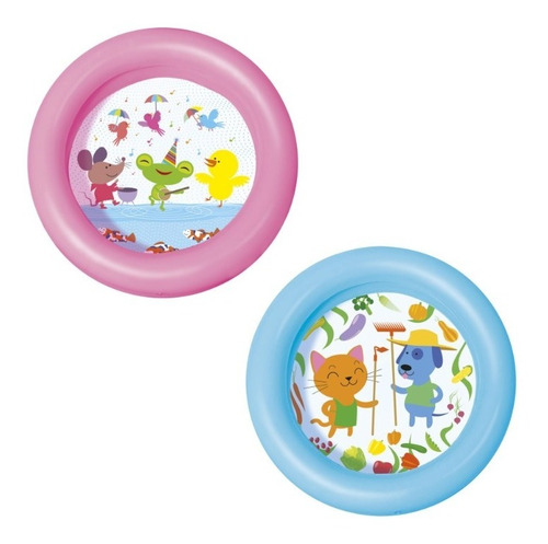 Imagen 5 de 7 de Pileta Inflable 2 Aros Translucida 61x51cm Bestway 51061 Edu