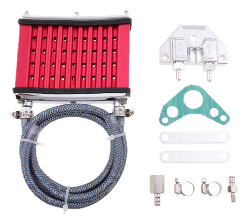 Radiador Enfriador De Aceite De Motocicleta Para 50cc Rojo
