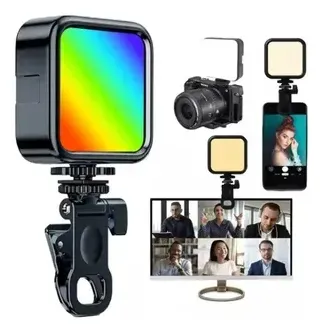 Panel Led Selfimj-88 Con Gancho Luz Blanca Y Rgb Recargable