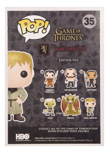 Juguete Funko Pop De Juego De Tronos Golden Hand De Jaime La