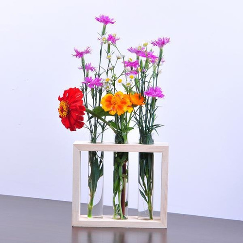 B Jarrones Colgando Florero De Pared Cristal Tubo Ensayo