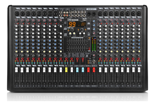 Xtuga Mezcladora Mixer 18 Canales 99 Dsp Consolas De Sonido