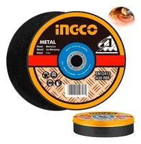 Comprar Lata X 25 Discos Corte Metal Esmeril Amoladora 115mm Ingco Color Naranja claro