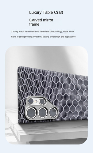 Para Samsung S24ultra Funda En Forma De Panal De Abeja