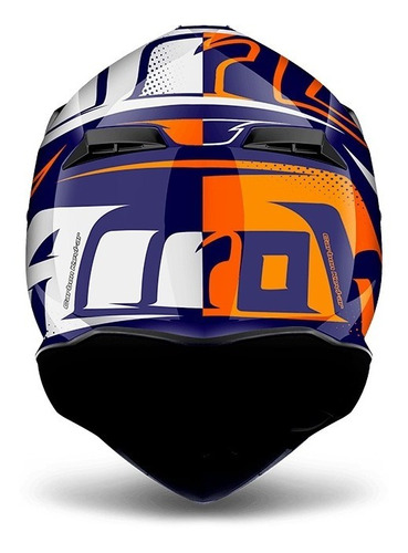 Imagen 3 de 3 de Casco Cross Airoh Terminator 2.1 S Cleft Brillante