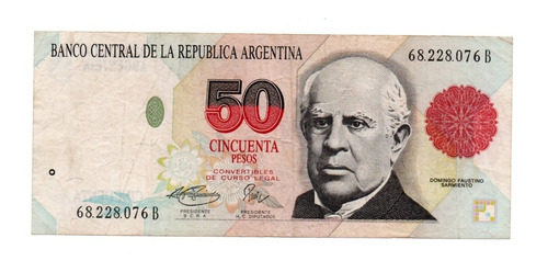 Billete Argentina 50 Pesos Convertibles 1er Dis Bottero 3069