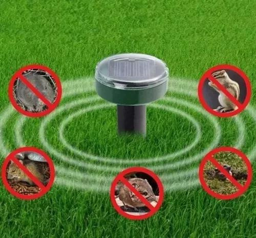 Kit 2 Aparelhos Com Som Solar Repele Escorpião Barata Rato