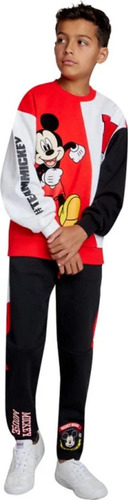 Pants Completo Mickey Mouse Conjunto Niños Disney 1204795 Blanco Liso 7/8 Años