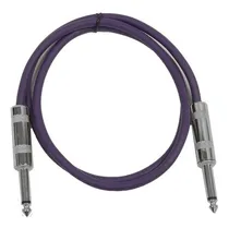 Comprar Cable De Guitarra O Instrumento Ts 1\u002F4  De 2 Pies Morado