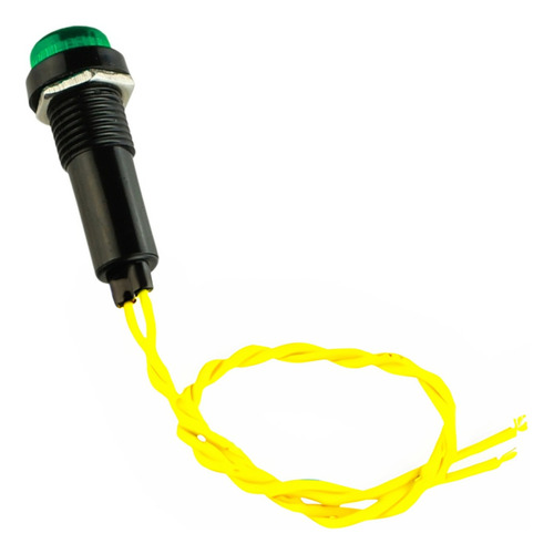 Kit 10 Sinaleiro Olho De Boi Led Verde 24v Para Painéis