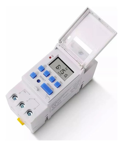 Temporizador Digital Programable 220v Riel Din