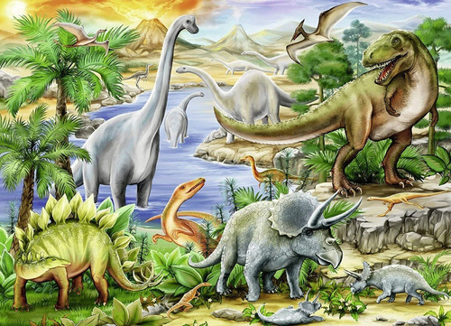 . Rompecabezas 1000 Piezasde De Dinosaurio Jurásico-1