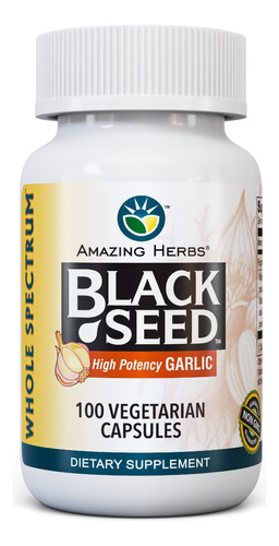 Amazing Herbs Semilla Negra De Espectro Completo Y Ajo De Al