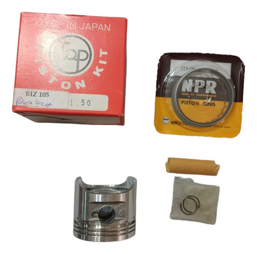 Kit Piston Top Japon Honda Biz 105 1.50 P/larga Ciclomotos