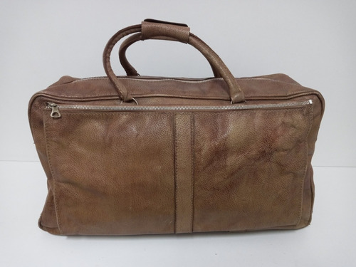 7k Pedro P. Diaz Maletin De Mano Cuero Natural Bolso Vintage