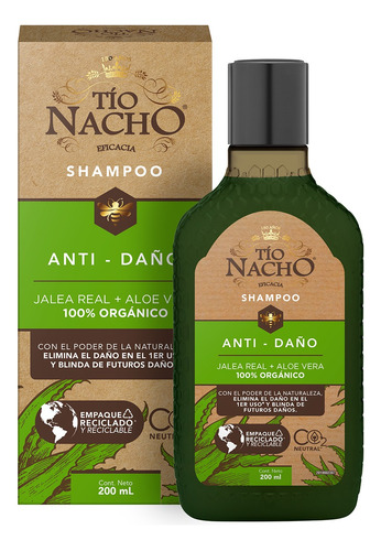 Tio Nacho Shampoo Anti Daño C/aloe Vera 200ml