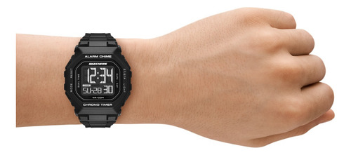 Reloj Hombre Skechers Sr1185 De Poliuretano Negro Fondo Pantalla Negativa