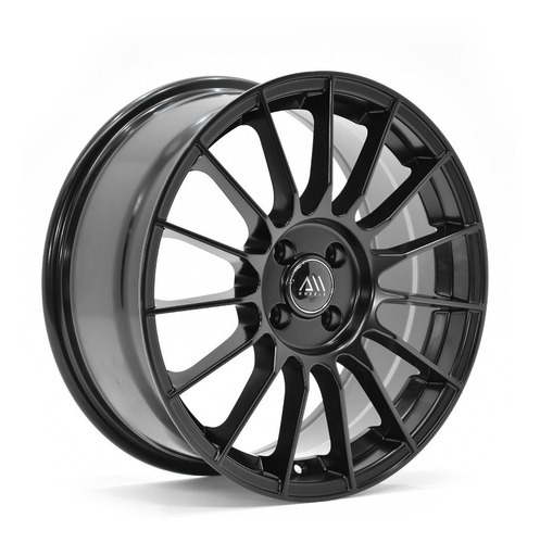 Rines 17 4/100 (4 Rines) Rio Kicks Yaris Civic Mate Spark Color Negro Mate