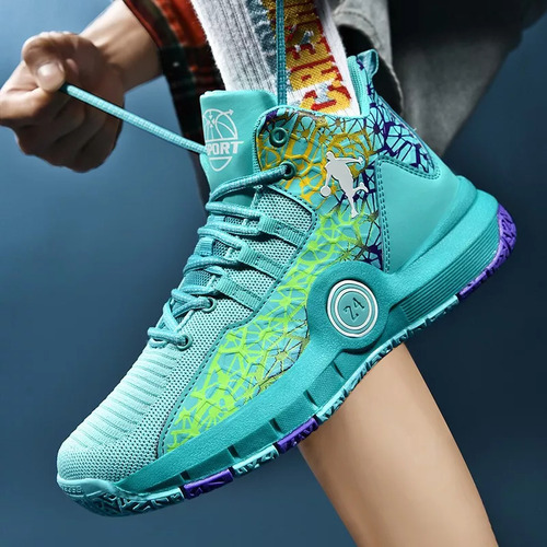 Zapatillas De Baloncesto Envueltas, Transpirables Y Antidesl