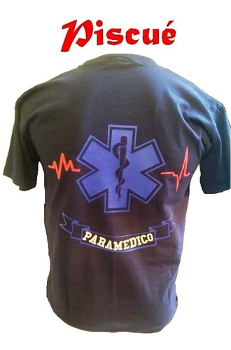 Remera Estampada Paramedico Modelo 48 Piscue