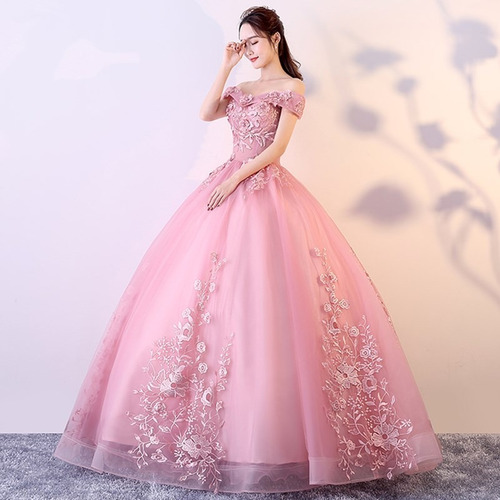 Vestido 15 Años Xv Años Rosa Aplicaciones Bordado Flores Fin | Meses sin intereses Vestido 15 Años Xv Años Rosa Aplicaciones Bordado Flores Fin | Meses sin intereses