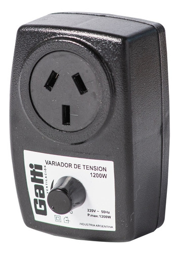 Imagen 2 de 8 de Variador De Tensión Enchufable 1200 W Gatti Ventilación