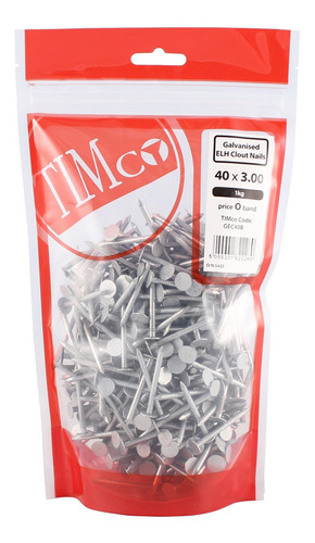 Timco Gecb Extra Large Head Clout Nails Silver