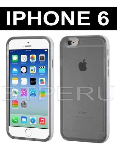 Funda Case Bumper Gel Tpu iPhone 6 6s Protector Humo Mybat