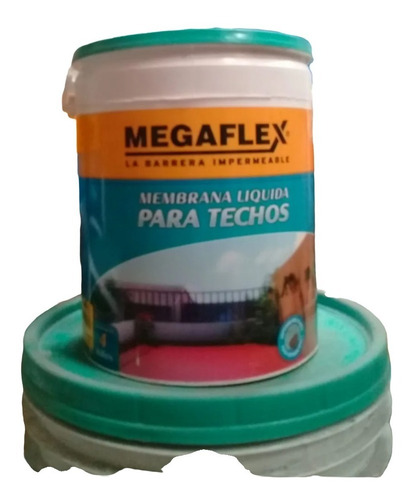 Membrana Liquida Para Techos Megaflex X 4kg. Color Verde