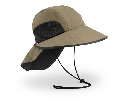 Sombrero Sport Hat Con Protección Solar Upf 50+  Sand/black