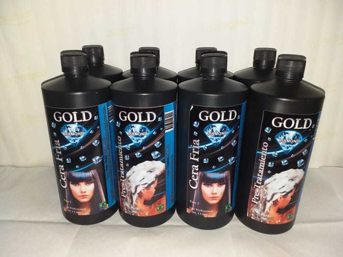 4 Kits Cera Fría Gold Diamond De Litro + Envío Gratis