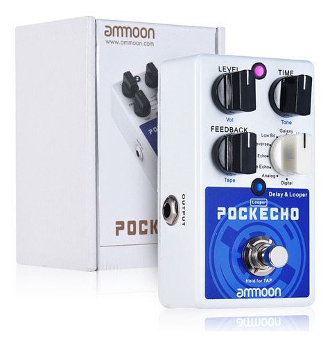 Pedal De Efectos Pockecho Effect Guitar Looper Delay Ammoon