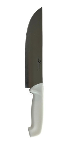 Cuchillo Cocina Carnicero 9 Pulgadas Mango Blanco Acero Inox