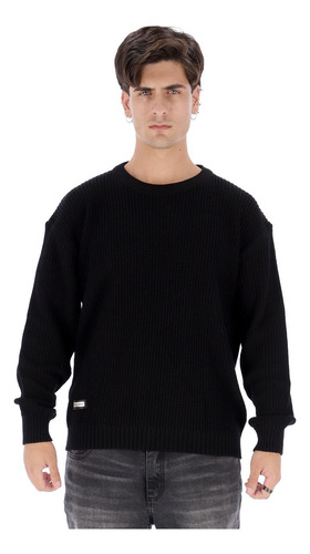 Sweater Bross Punto Inglés Liso Oversize