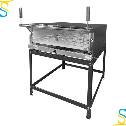 Forno Pizza Refratario Com Pedra 80x60 A Gas Mr Fogoes 123lt