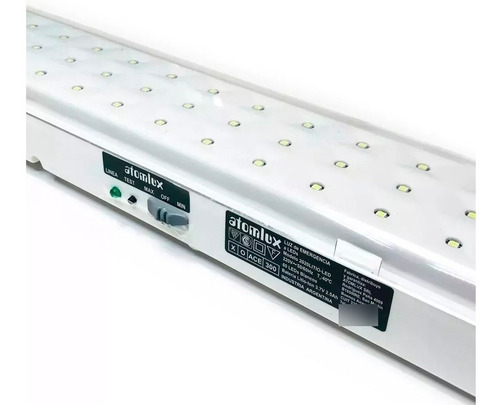 Imagen 6 de 6 de Luz de emergencia Atomlux 2020LITIO-LED con batería recargable 220V blanca