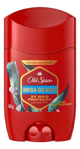 Old Spice Proteção Épica Barra Antitranspirante 50 G Fragrância aromas cítricos (mandarina, lima e limão) , herbais e poder do Mar profundo