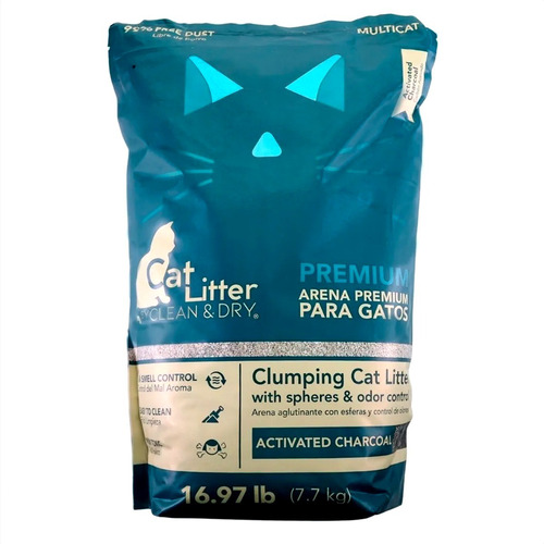 Arena Para Gato Cat Litter Premium Carbón Activado 15.4 Kg