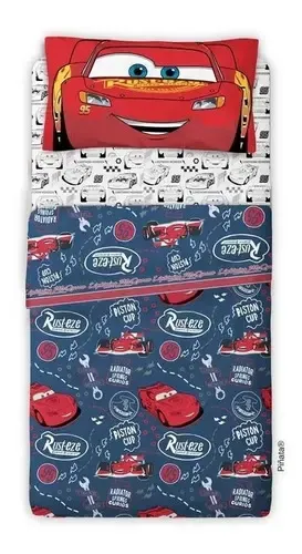 KLOTTZ CARS Babi Guardería Con Bolsillos – Azul, Talla 1, Cierre De Botón Y Lavado A Máquina, Ideal Para Bebés