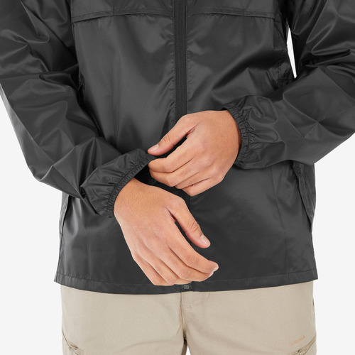 Chamarra De Senderismo Negra Para Hombre Raincut Fullzip ... Ch