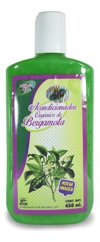  Acondicionador Natural organica Natural Acondicionador de Bergamota de bergamota en envase de 450mL de 450g por 1 unidad de 450mL