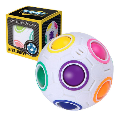 Rompecabezas De Juguete De Pelota Fidget Juguete Arcoíris Pa