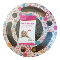 Comprar Rascador Circular Carton Estampado Con Pelota Cat Scratcher