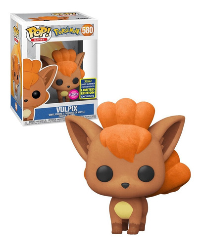 Pokemon Vulpix Flocked Funko Pop #580 Sdcc 2020