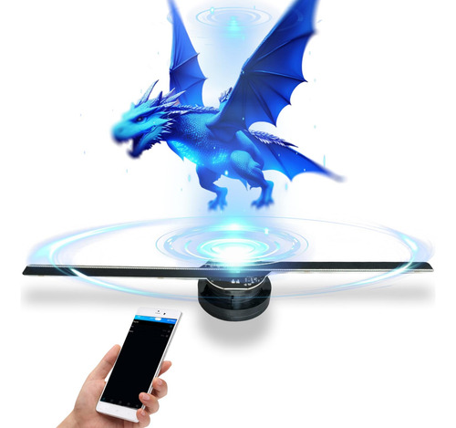 Proyector Holográfico 3d 17 Wifi App Para Eventos Y Publicid Color