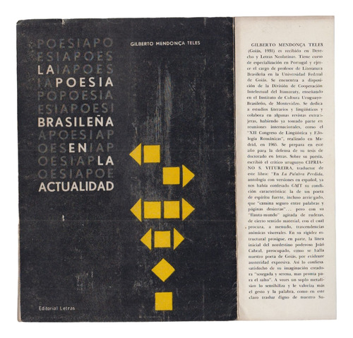 1969 Tapa Arte Concreto La Poesia De Brasil Uruguay Escaso