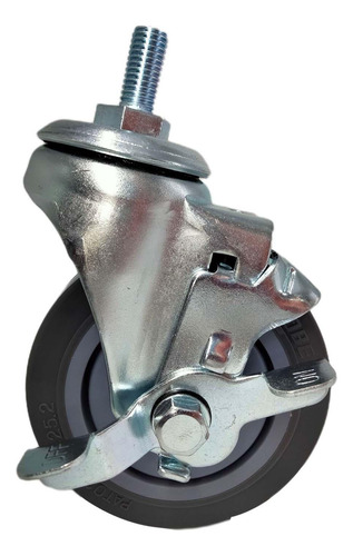Rueda Industrial Con Ruedas Giratorias, Rueda Giratoria Con