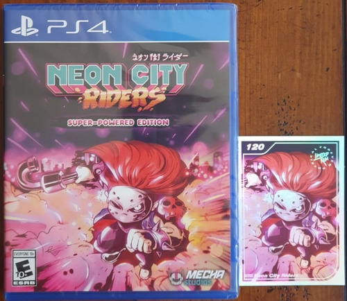Neon City Riders Super-powered Edition + Tarjeta #120 - Ps4 (Usado)